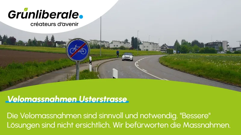 Fraktionsvotum: Velomassnahmen Usterstrasse